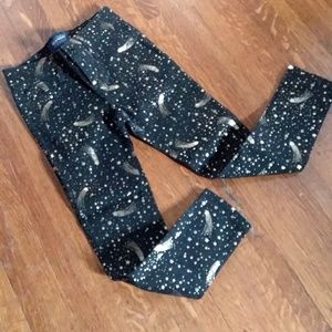 Girls black and gold pants